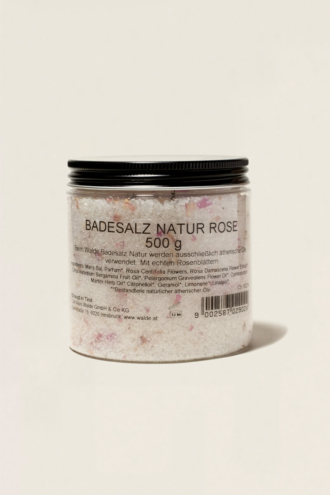 Badesalz Natur Rose 500g